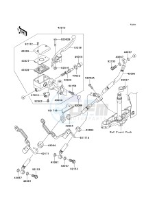 VN 1600 E [VULCAN 1600 CLASSIC] (6F) E6F drawing FRONT MASTER CYLINDER