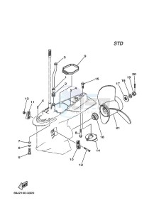 F200AETX drawing PROPELLER-HOUSING-AND-TRANSMISSION-2