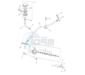 TZR 50 drawing REAR MASTER CYLINDER