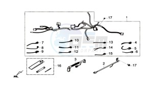 GTS 300i ABS drawing WIRING HARNASS