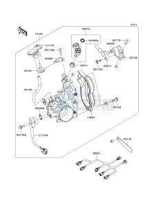 KX 450 E (KX450F MONSTER ENERGY) (E9FA) E9FA drawing THROTTLE