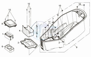 CITYCOM 125 drawing HELMET BOX