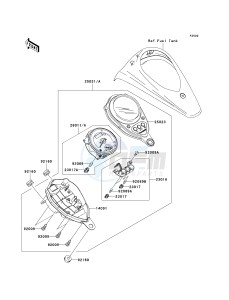 VN 900 C [VULCAN 900 CUSTOM] (7F-9FA) C7F drawing METER-- S- -