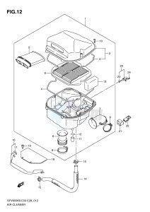 SFV650 (E3-E28) Gladius drawing AIR CLEANER