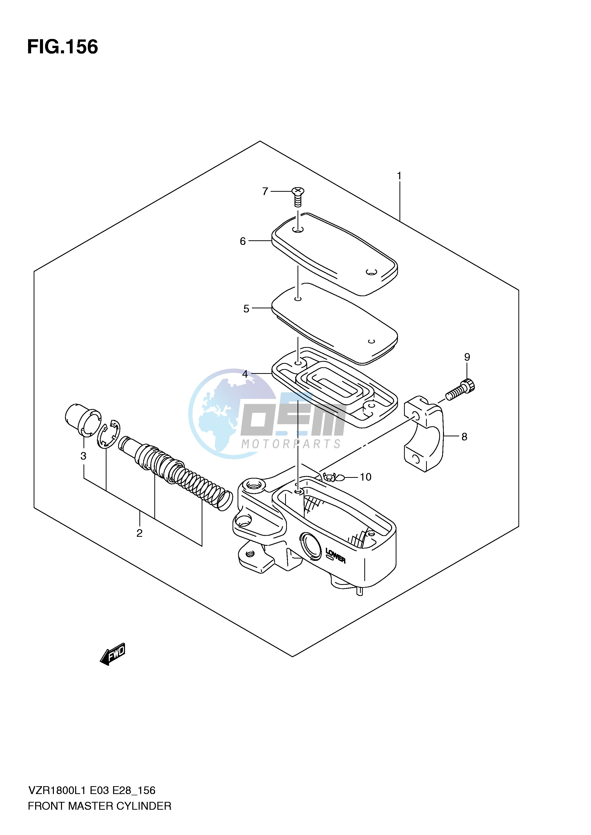 FRONT MASTER CYLINDER (VZR1800L1 E28)