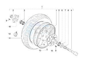 X8 200 drawing Front wheel