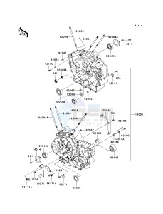 VN 900 B [VULCAN 900 CLASSIC] (6F-9F) B7F drawing CRANKCASE