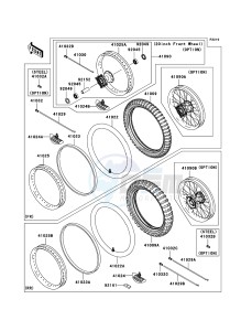 KX450F KX450D6F EU drawing Tires