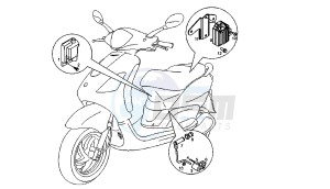 BOULEVARD - 125 CC 4T EU3 drawing IGNITION COIL - VOLTAGE REGULATOR