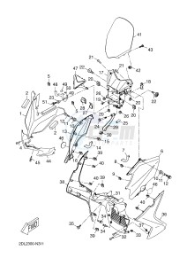 YP400RA X-MAX 400 ABS X-MAX (1SDC 1SDC 1SDC 1SDC) drawing WINDSHIELD