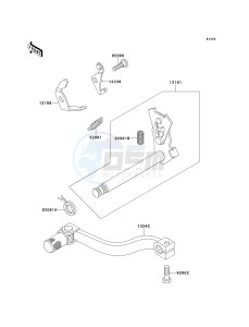 KX 60 B [KX60] (B10-B14) [KX60] drawing GEAR CHANGE MECHANISM