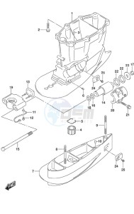 DF 250AP drawing Drive Shaft Housing w/Transom (XX)