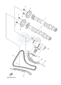 MTM850 MTM-850 XSR900 (B90R) drawing CAMSHAFT & CHAIN