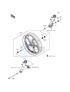 Z250SL_ABS BR250FFS XX (EU ME A(FRICA) drawing Front Hub