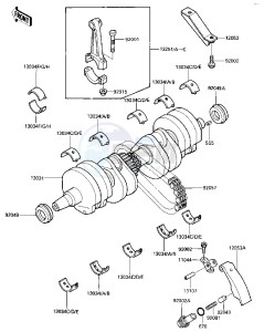 ZX 600 A [NINJA 600] (A1-A2) [NINJA 600] drawing CRANKSHAFT