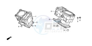 NT650V DEAUVILLE drawing CYLINDER