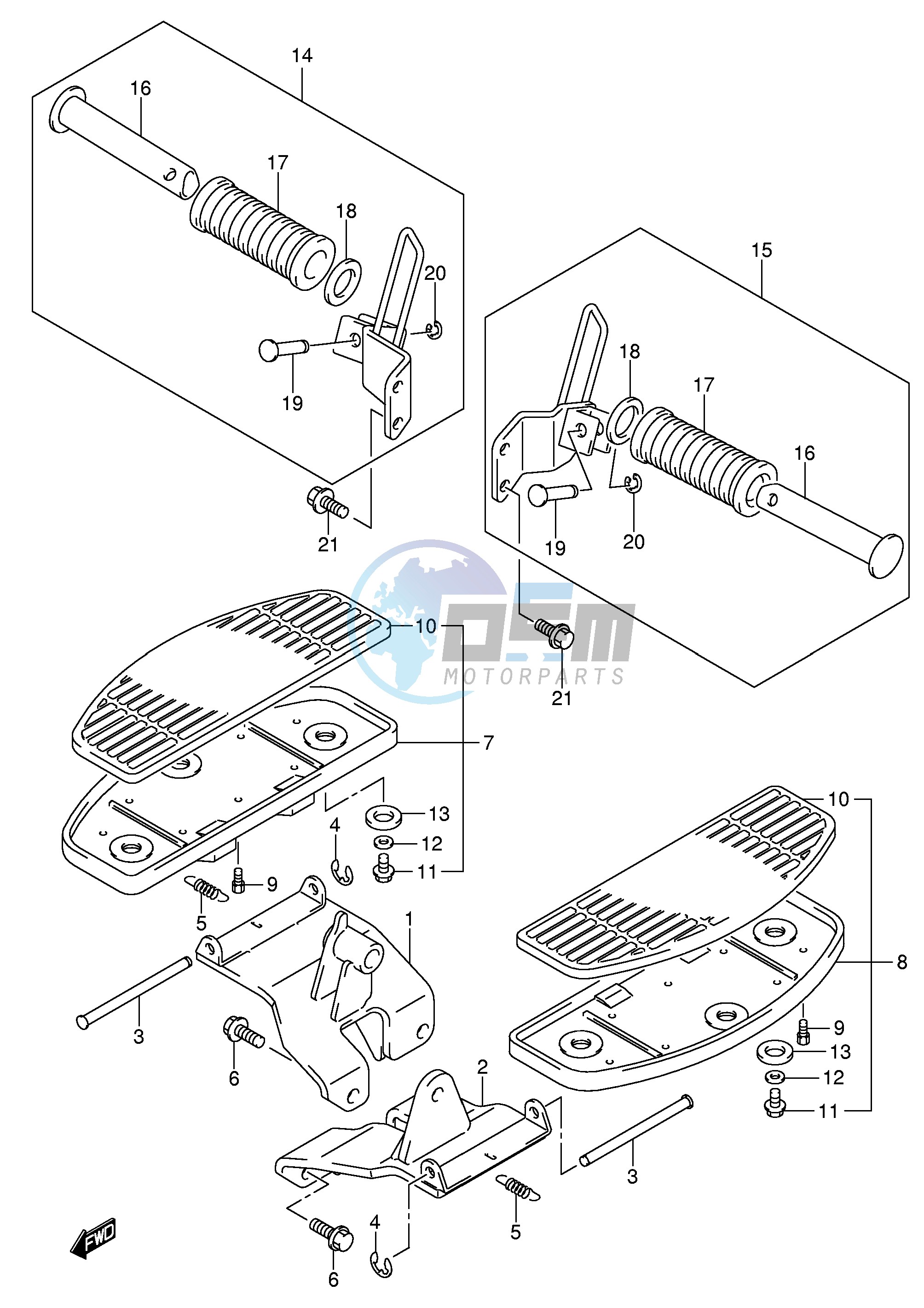 FOOTREST (MODEL K5)