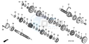 CB600FA UK - (E / MKH) drawing TRANSMISSION