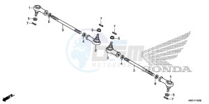 TRX420TM1H Europe Direct - (ED) drawing TIE ROD