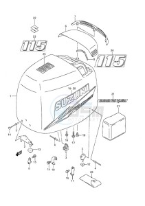 DF 115 drawing Engine Cover