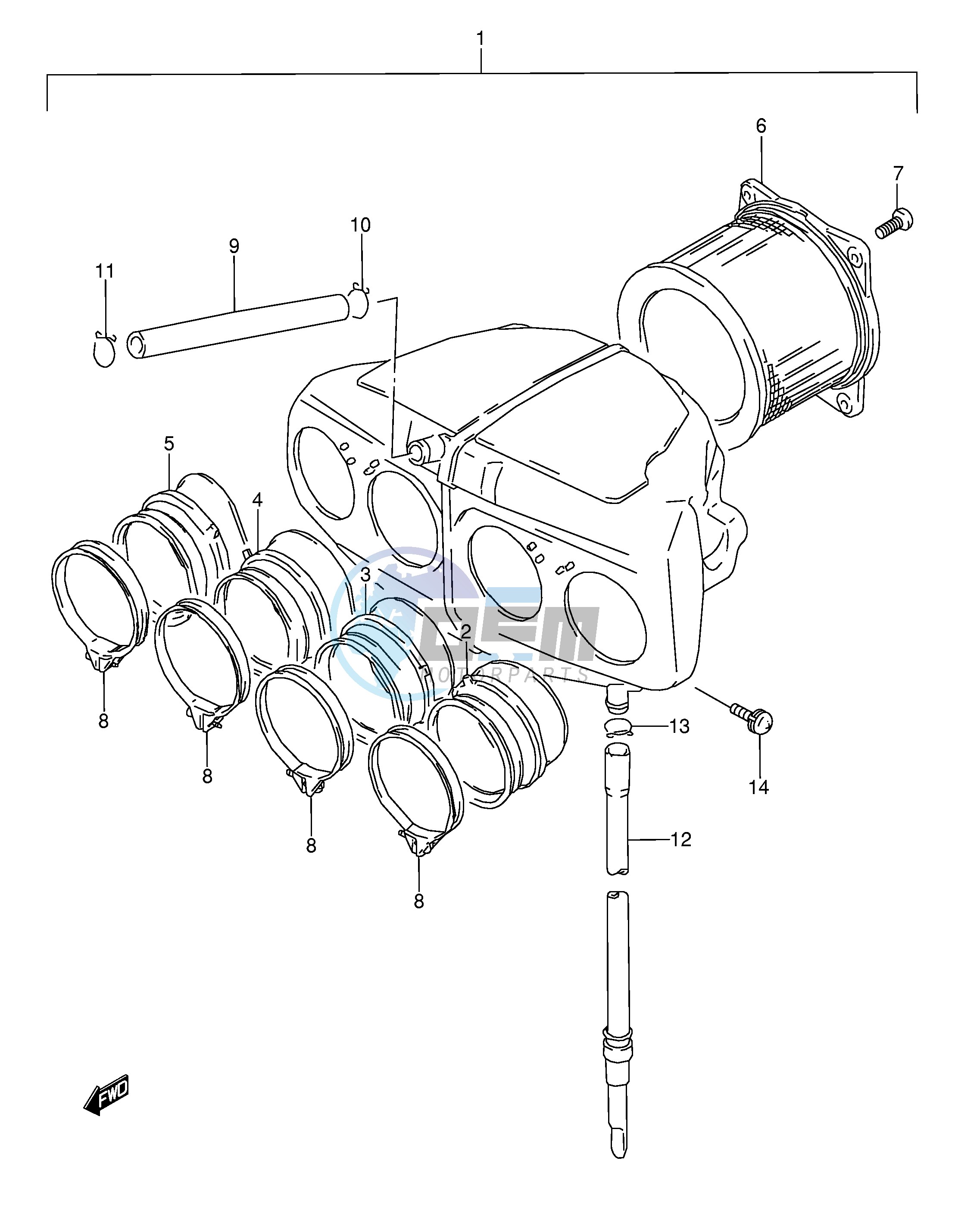 AIR CLEANER (SEE NOTE 1)