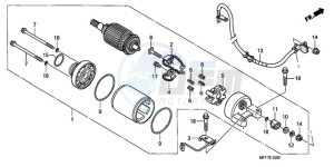 XL700VA9 UK - (E / ABS MKH) drawing STARTING MOTOR