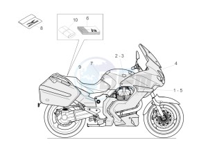 Norge 1200 IE 8V Polizia Stradale drawing Plate set-decal-op.handbooks