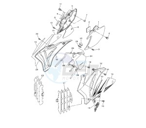 WR F 250 drawing SIDE COVERS 1HC2-C3-C4