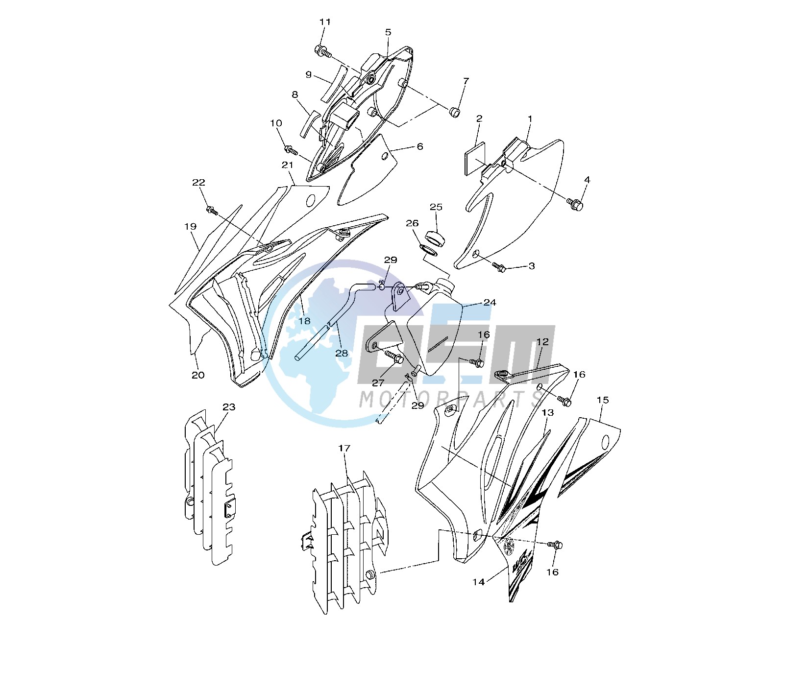 SIDE COVERS 1HC2-C3-C4