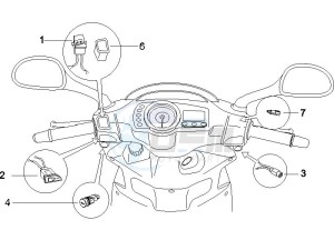 Runner 125 VX 4t Race drawing Selectors - Switches - Buttons