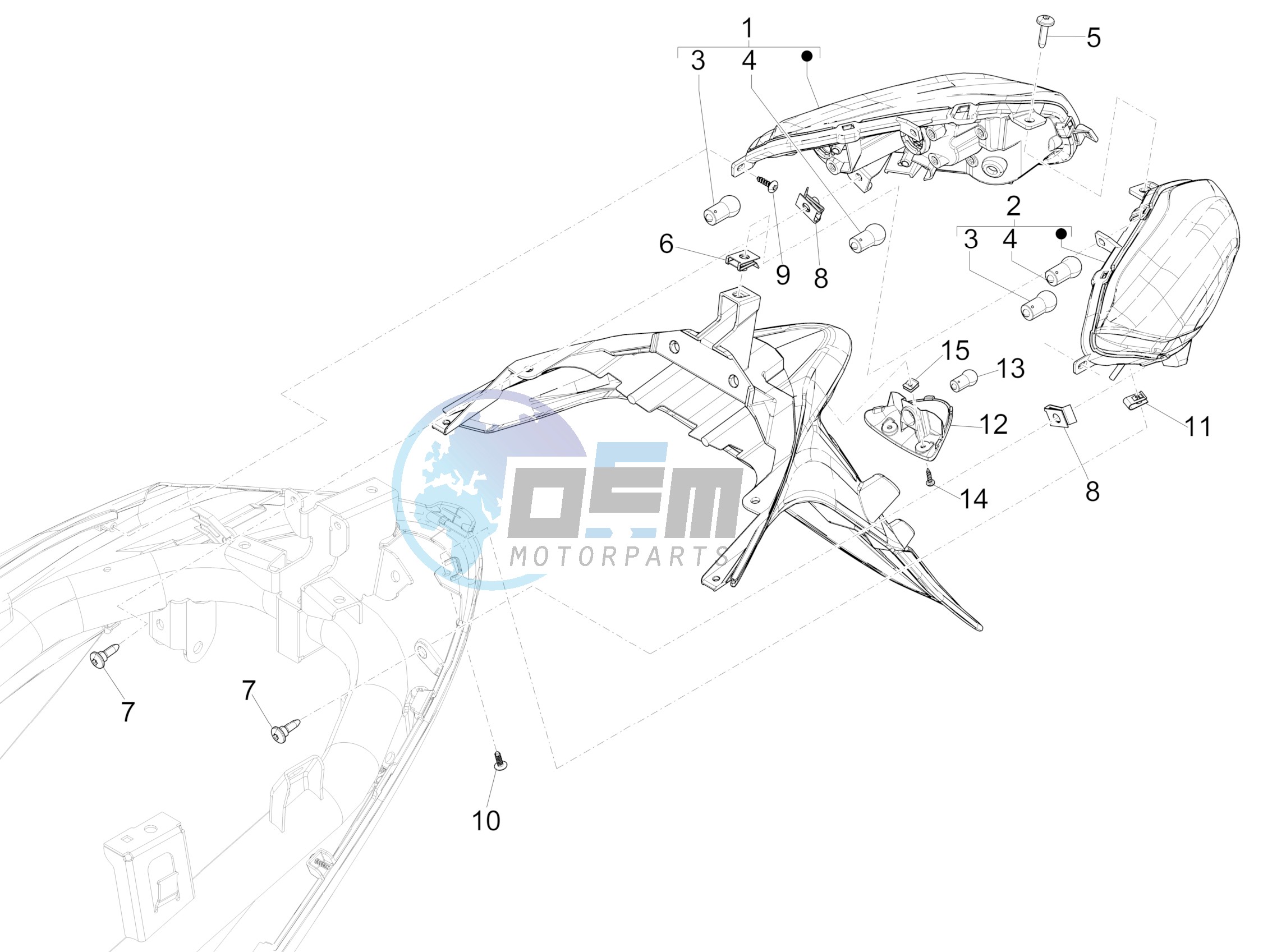 Rear headlamps - Turn signal lamps