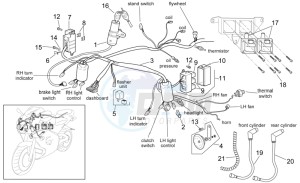 RSV 2 1000 SP drawing Front electrical system