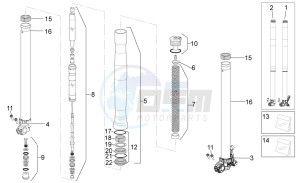 SXV 450-550 2009-2011 drawing Front fork I