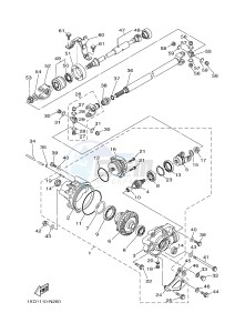 YXM700E YXM700PF VIKING (1XPS) drawing FRONT DIFFERENTIAL