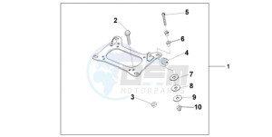 CBF600NA9 Europe Direct - (ED / ABS) drawing KIT CARRIER BRKT