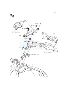 NINJA ZX-10R ZX1000JFF FR XX (EU ME A(FRICA) drawing Steering Damper