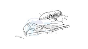 MAXSYM 400 EFI drawing BUDDYSEAT