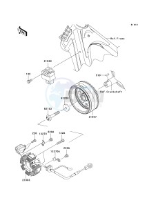 KLX 140 B (KLX140L MONSTER ENERGY) (B8F-B9FA) B8F drawing GENERATOR