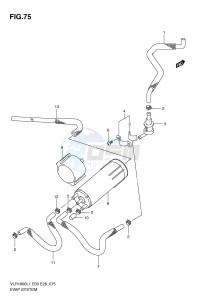 VLR1800 (E3-E28) drawing EVAP SYSTEM (VLR1800TL1 E33)