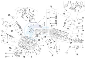 RSV4 1000 RR USA USA drawing Cylinder head - valves