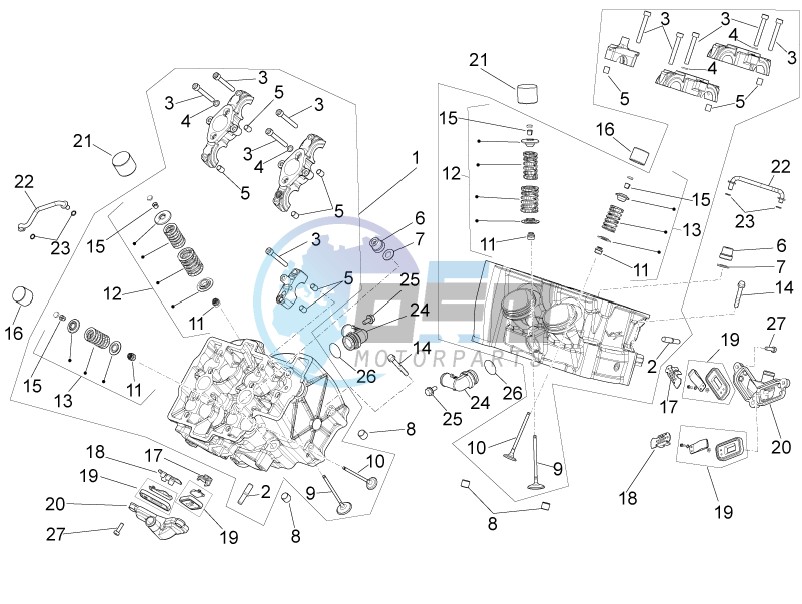 Cylinder head - valves