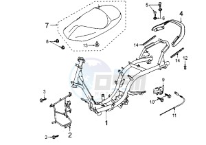 ELYSEO - 125 cc drawing FRAME