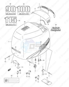 DF 100 drawing Engine Cover (2009)