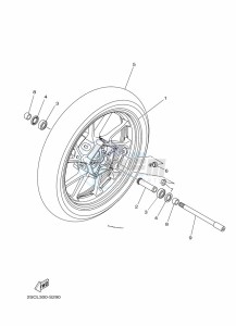 TRACER 900 MTT850 (B5C9) drawing FRONT WHEEL