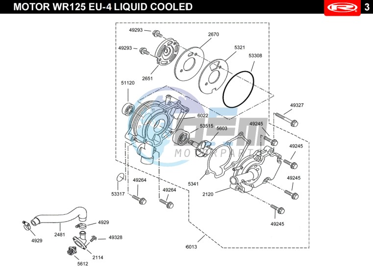 WATER PUMP  EURO4