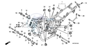 CB1300SA9 France - (F / ABS BCT CMF MME TWO TY2) drawing FRAME BODY