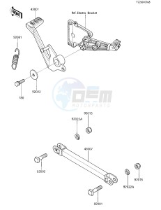 EX 250 E [NINJA 250R] (E1-E2) [NINJA 250R] drawing BRAKE PEDAL_TORQUE LINK