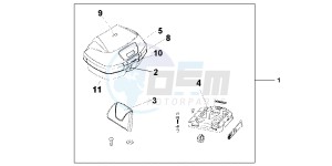 NT700VAB drawing TOP BOX 45L SHASTA WHITE