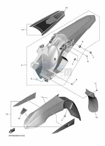 YZ450F (BHR6) drawing FENDER