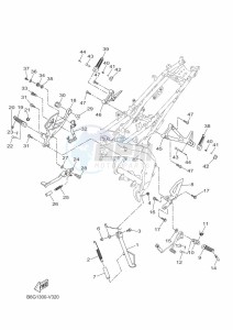 MT125 MTN125-A (BGW2) drawing STAND & FOOTREST